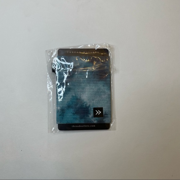 Blue Thread Wallet - Picture 3 of 4